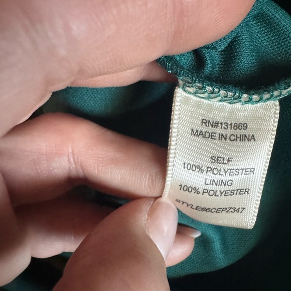 Elegant Teal Women's Dress - Picture 8 of 10